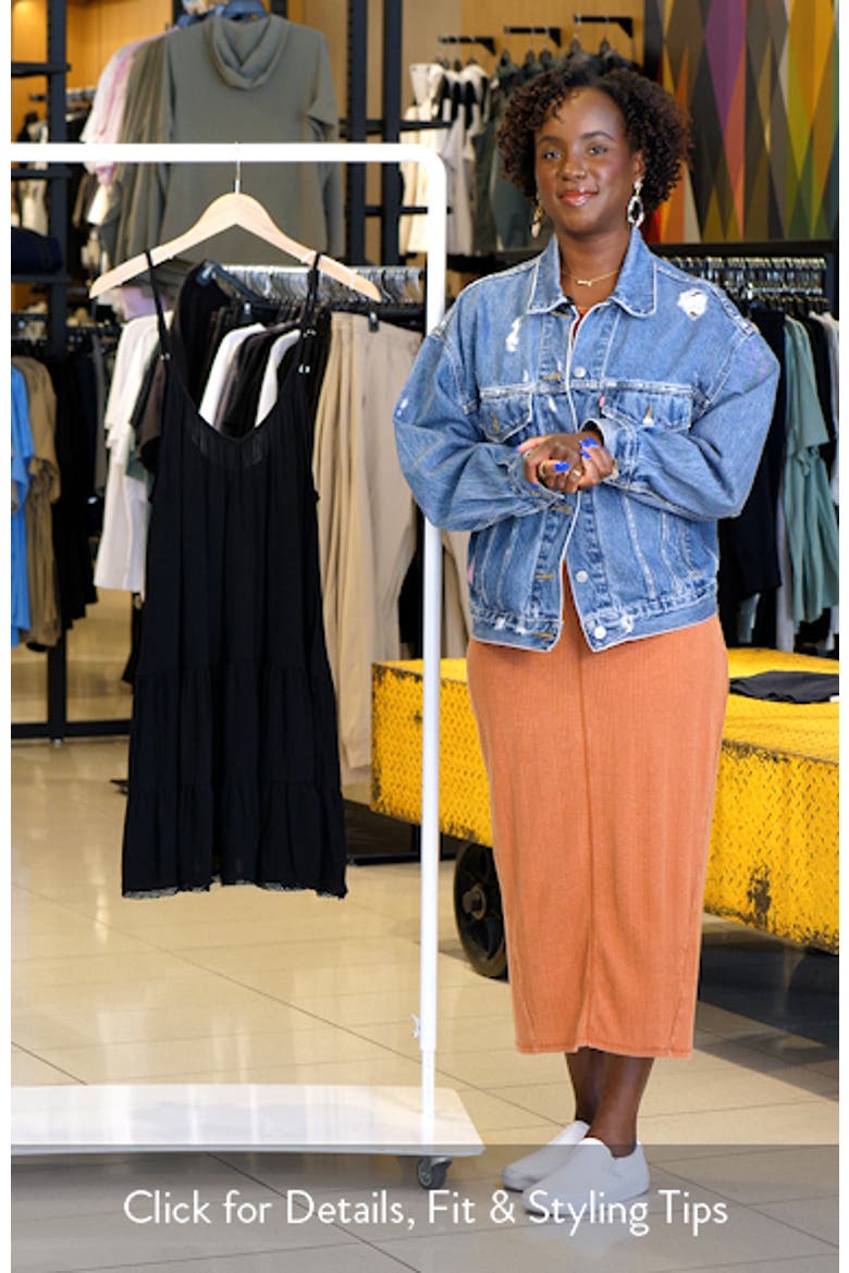 Tiered Crinkle Cover-Up Dress video