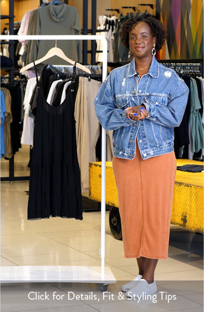 Tiered Crinkle Cover-Up Dress, sales video thumbnail