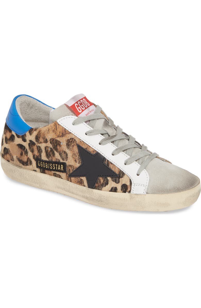 Golden Goose Superstar Genuine Calf Hair Sneaker, Main, color, Leopard