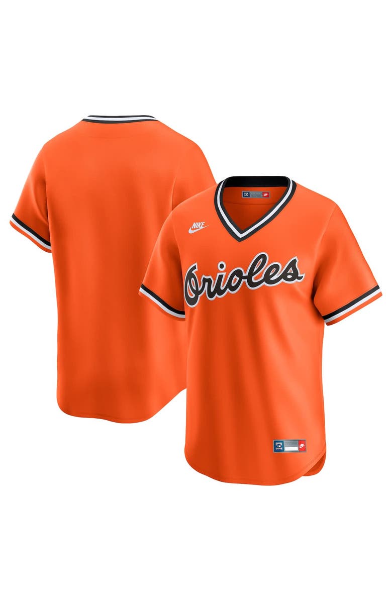Nike Men's Nike Orange Baltimore Orioles Throwback Cooperstown Collection Limited Jersey, Main, color, Orange