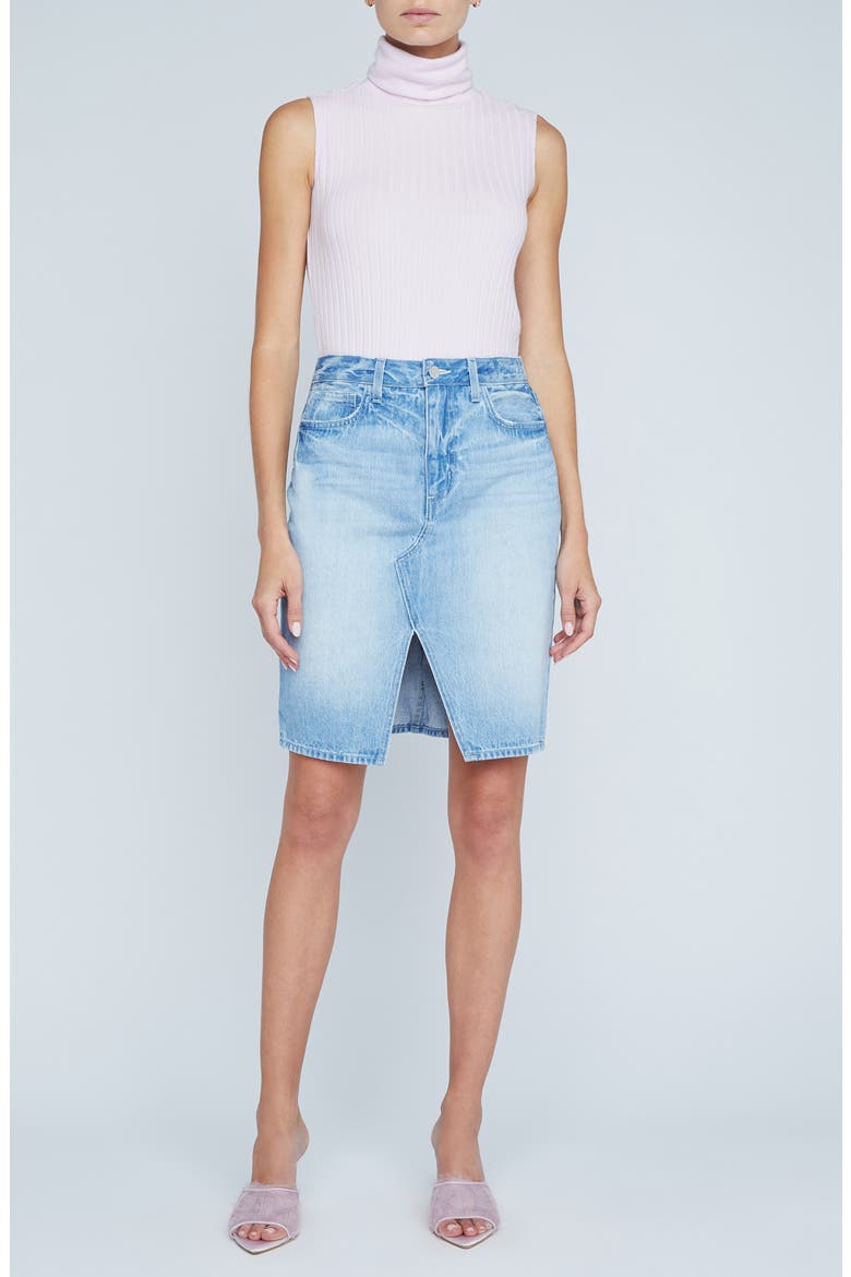 Tylee Denim Skirt, Alternate, color, PALISADE