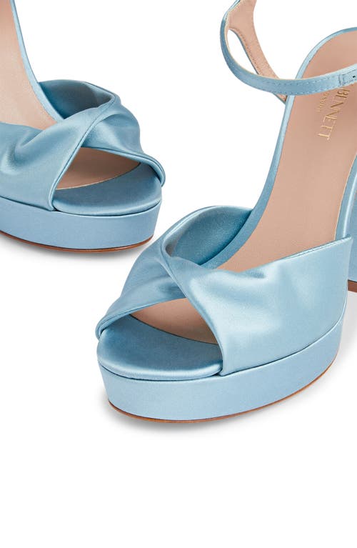 Lk Bennett Rosa Twisted Platform Pump In Light Blue