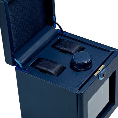 Wolf Earth Single Watch Winder In Midnight Blue