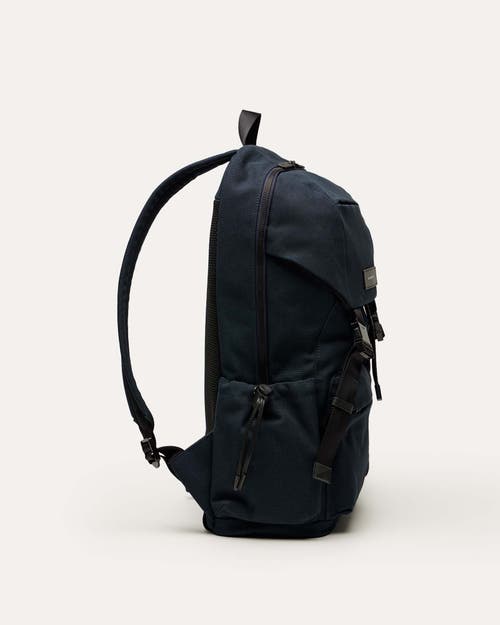 Want Les Essentiels De La Vie Want Les Essentiels Bishop Organic Cotton Canvas Backpack In Navy