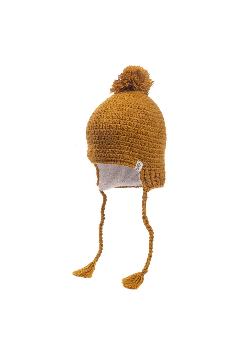 Verona Earflap Hat, Main, color, Honey