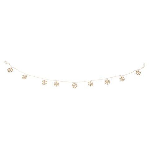 Beaded Snowflake Garland