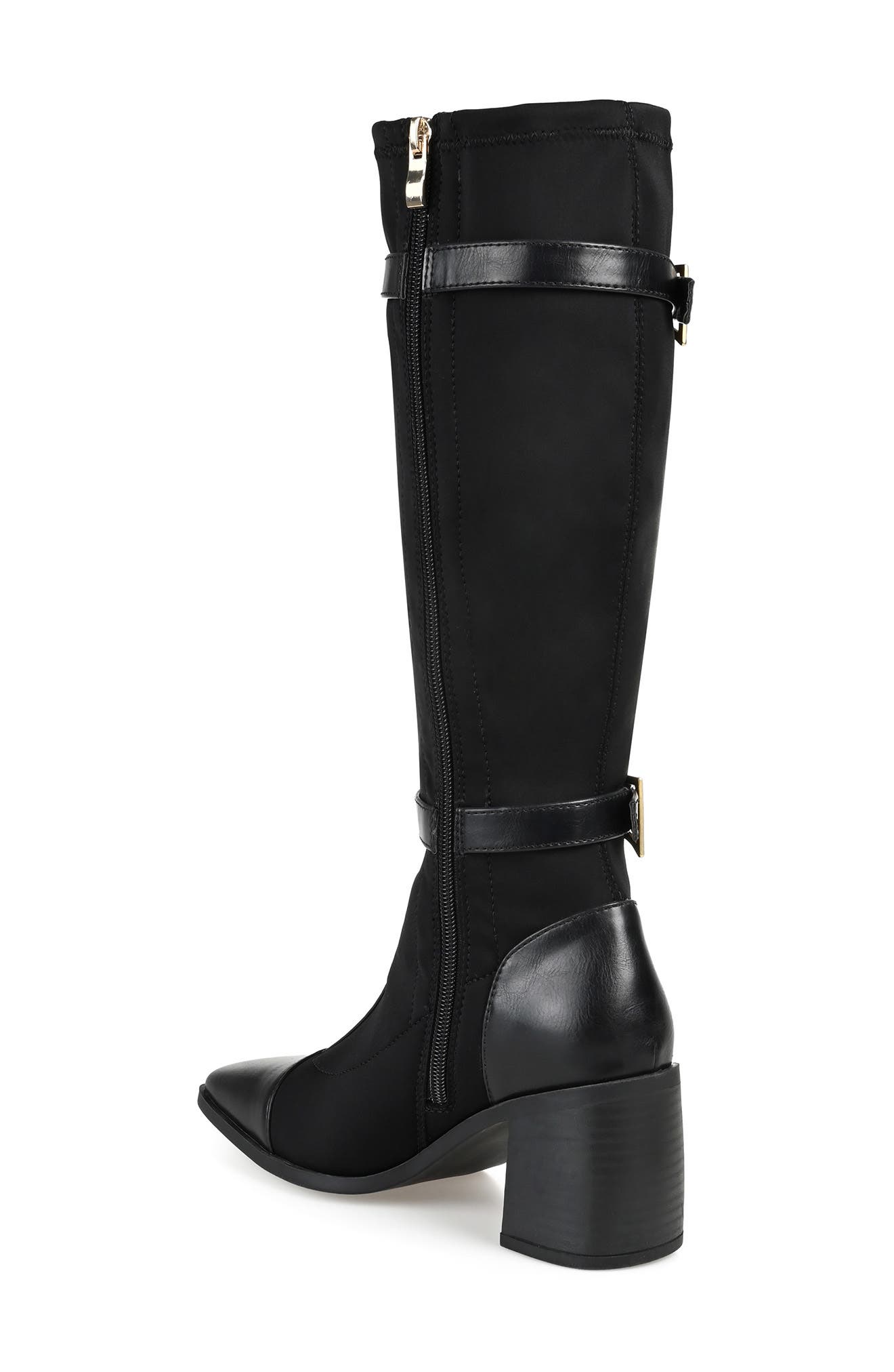 Journee Collection Gaibree Buckle Boot, Alternate, color, Black