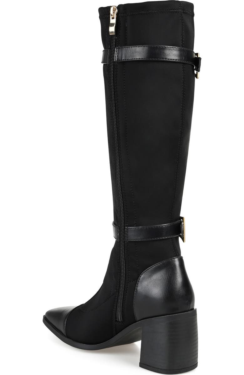 Journee Collection Gaibree Buckle Boot, Alternate, color, Black