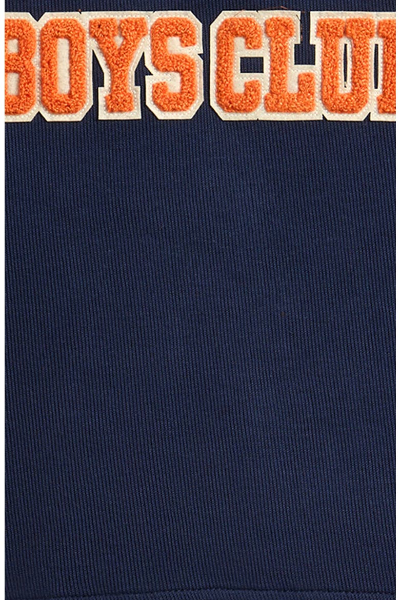 Kids' Kiri Long Sleeve Cotton Graphic Polo, Alternate, color, NAVY BLAZER