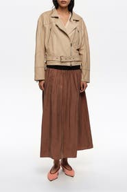 BIMBA Y LOLA Cupro Flared Skirt