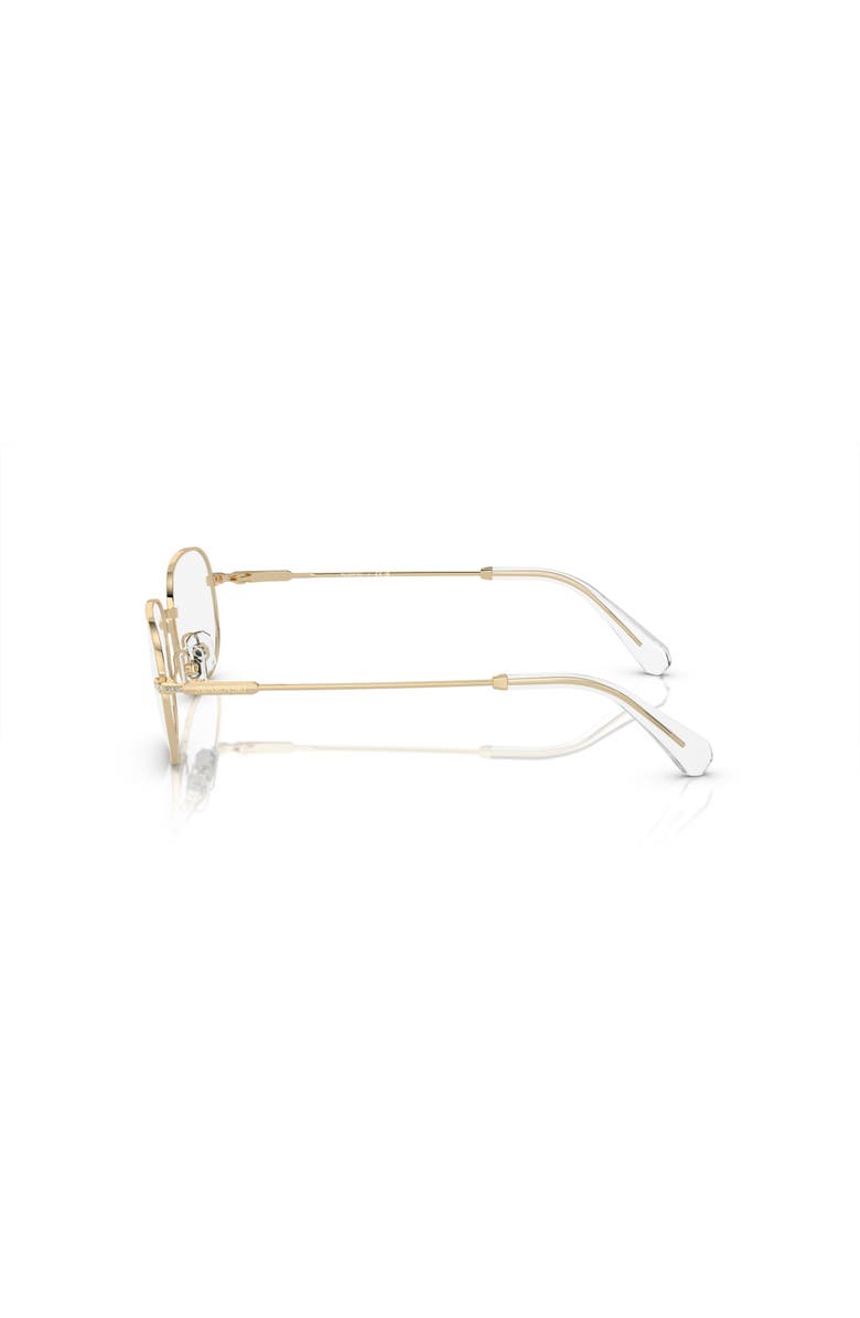 Swarovski 54mm Rectangle optical glasses, Alternate, color, Gold