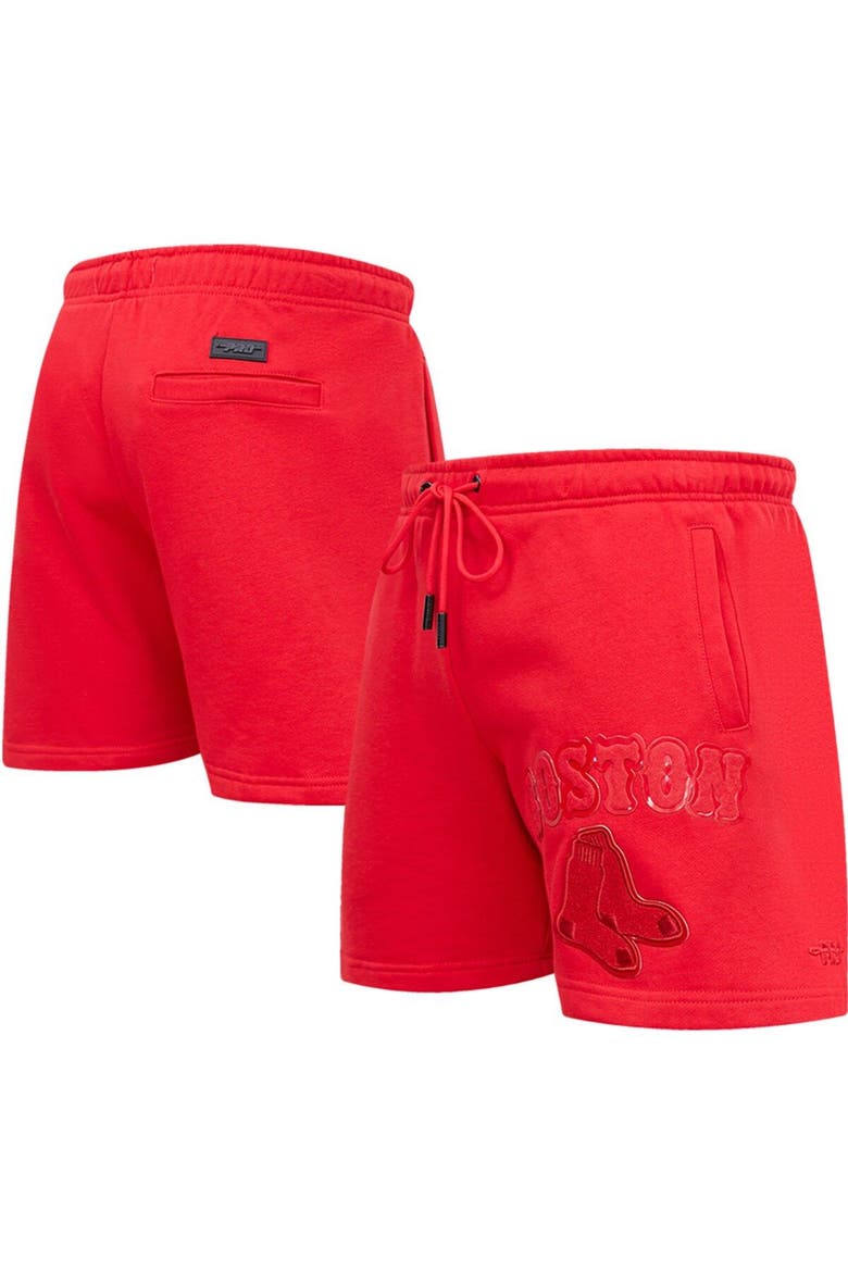 Men's Pro Standard Boston Red Sox Triple Red Classic Shorts, Main, color, Red