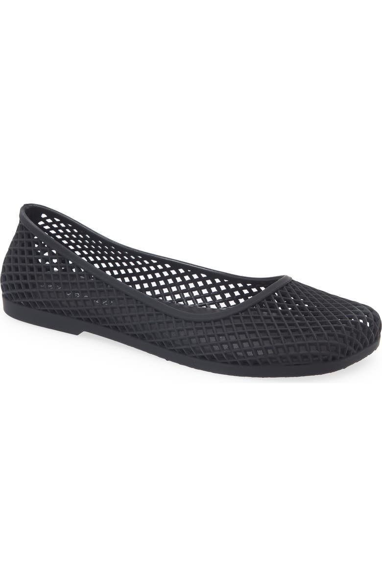 Jeffrey Campbell Day Off Flat, Main, color, Black Matte