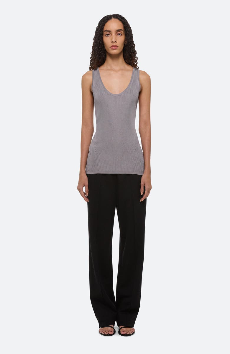 Helmut Lang Twist Back Rib Tank, Alternate, color, 