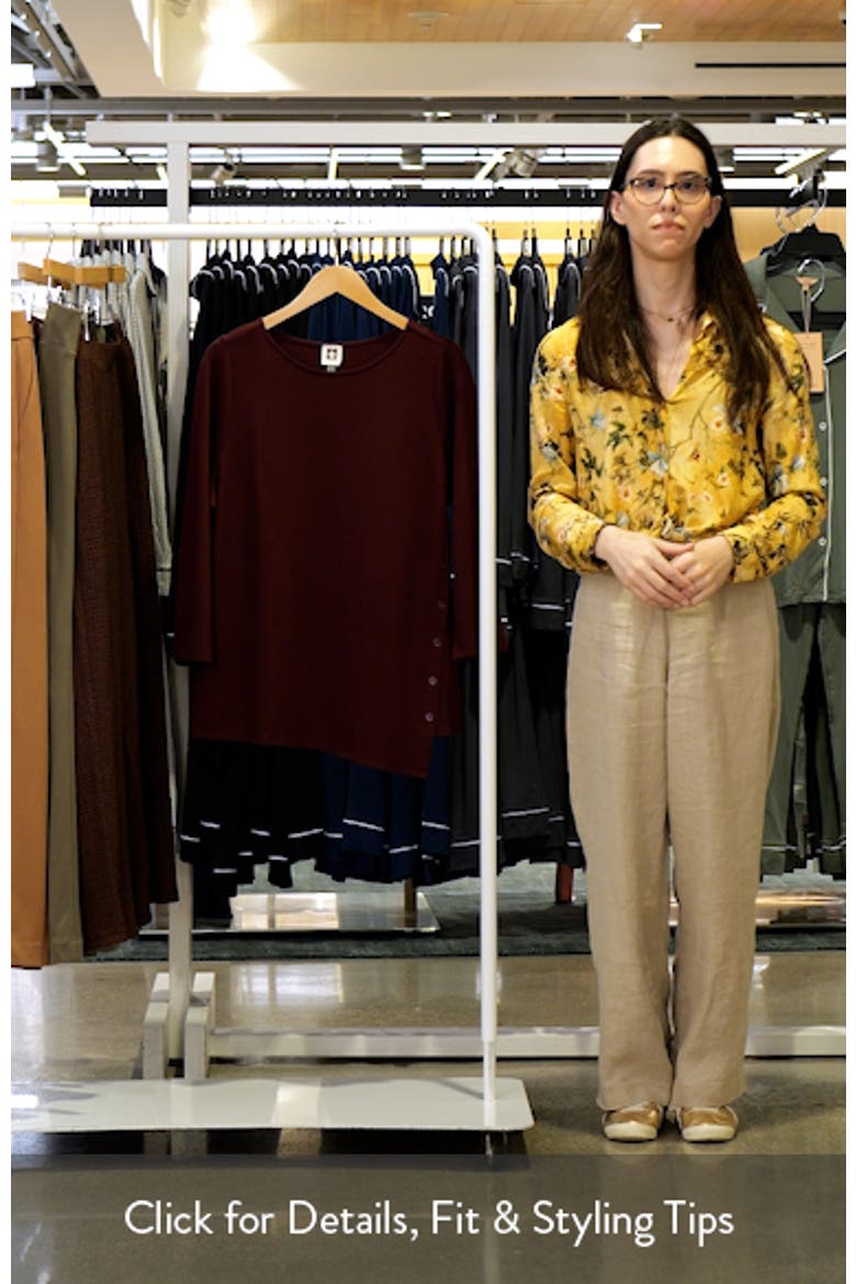 Asymmetric Button Hem Top video