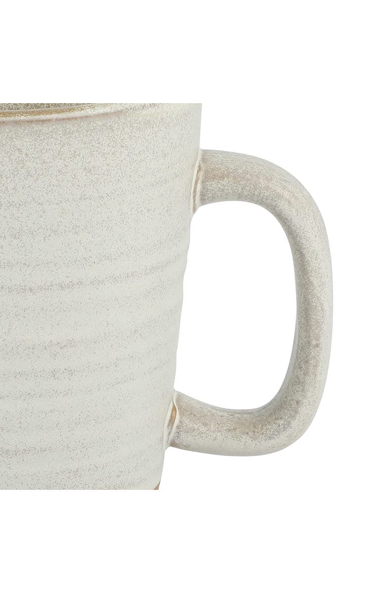 Gibson Elite Dreamweaver 4 Piece 17 Ounce Round Earthenware Mug Set, Alternate, color, Beige