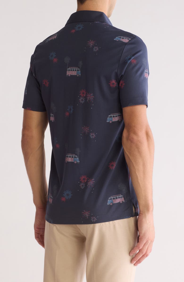 TravisMathew Firework Display Polo, Alternate, color, Blue Nights