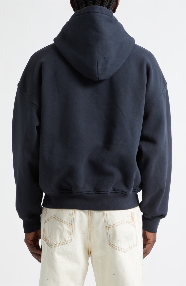 Rhude Regatta Club French Terry Graphic Hoodie, Alternate, color, Vintage Black/ White