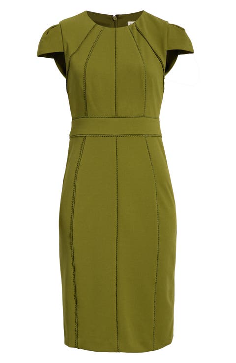 Cap Sleeve Sheath Dress