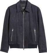 BOSS Merwyn Embossed Leather Jacket