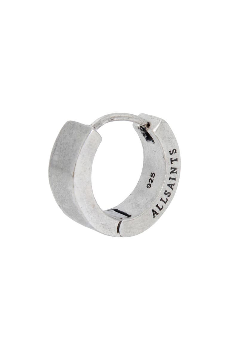 AllSaints Men's Huggie Hoop Earring, Main, color, Warm Silver