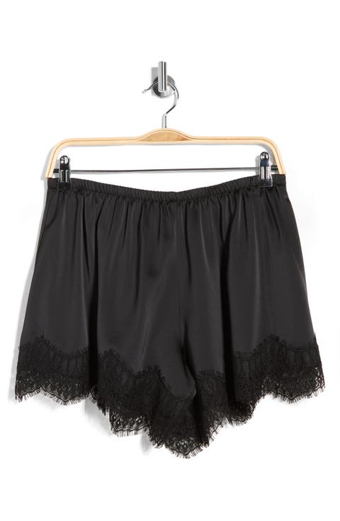 Lace Trim Pull-On Shorts