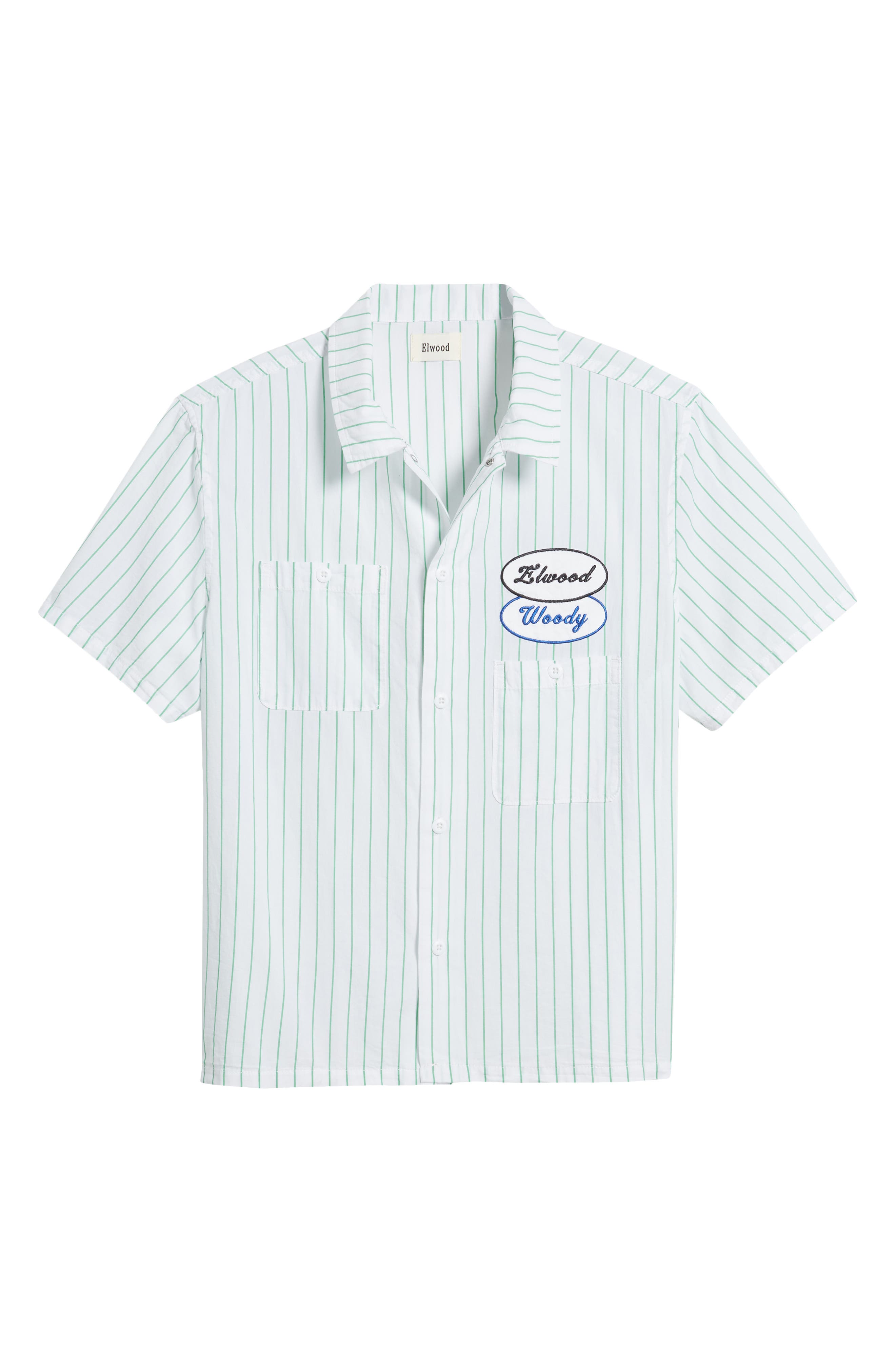 Pinstripe Short Sleeve Button-Up Work Shirt (Men) | Nordstrom