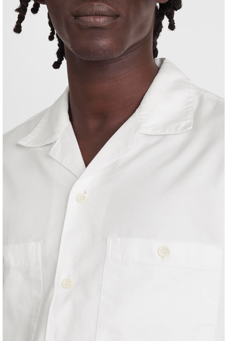 Twill Camp Shirt, Alternate, color, WHITE