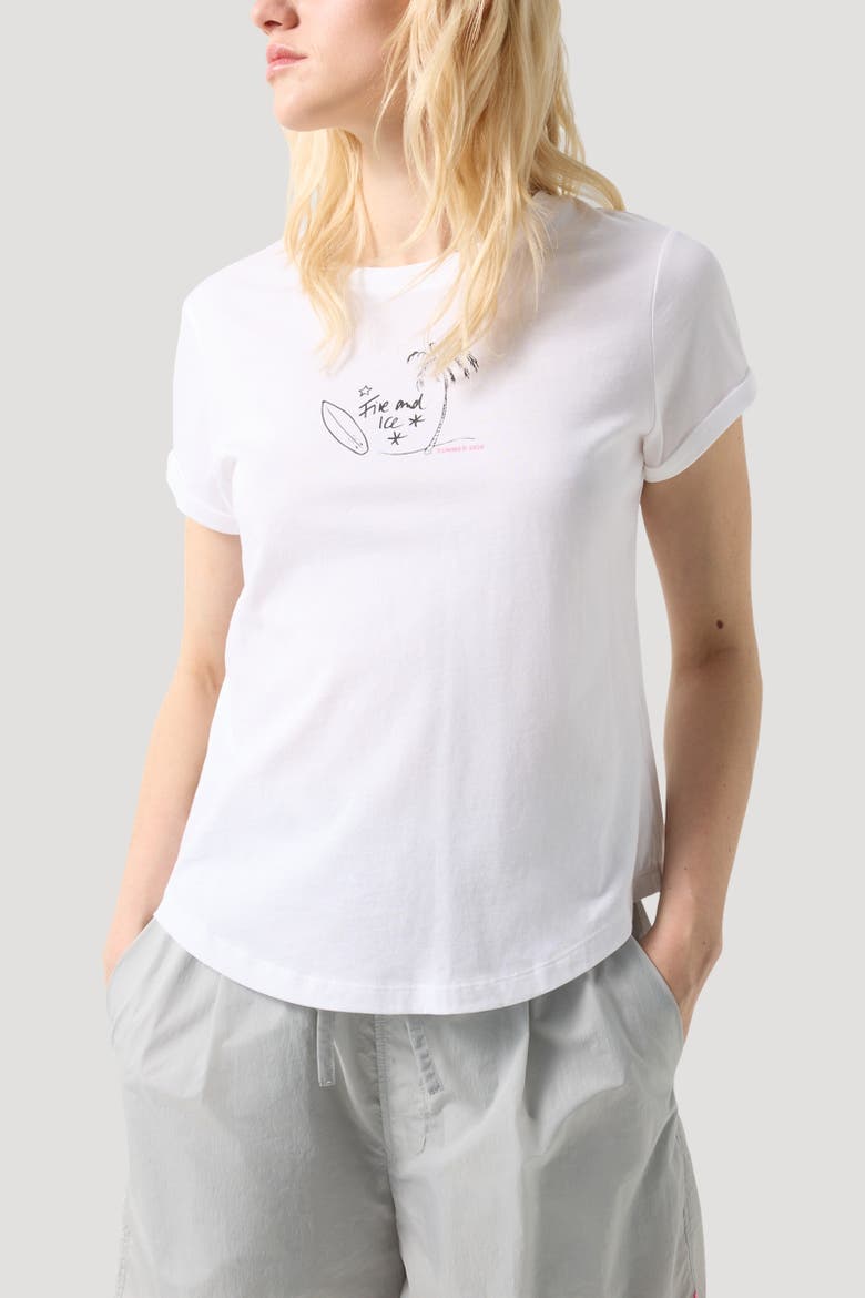 T-Shirt Debra, Alternate, color, White/black