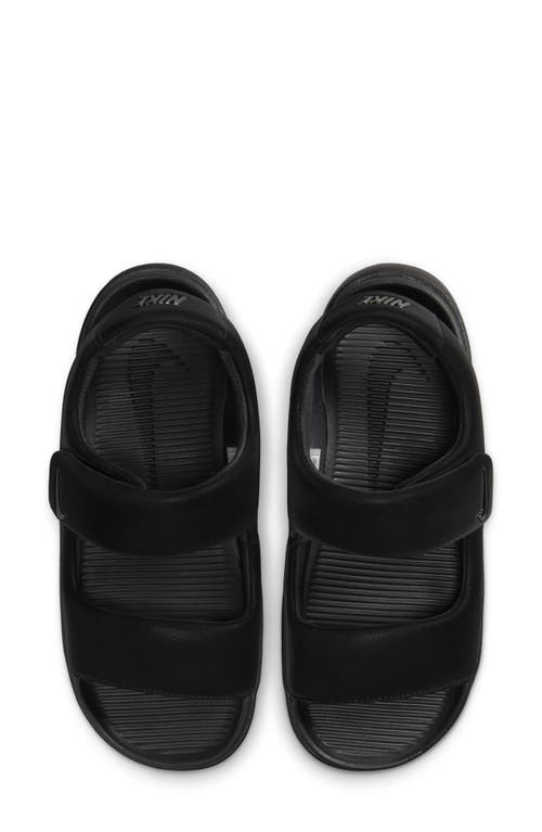 Nike Touch-strap Platform Sandals In Black