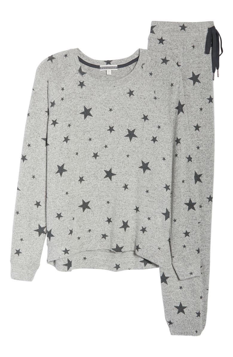 PJ Salvage Just Peachy Jogger Pajamas, Alternate, color, 