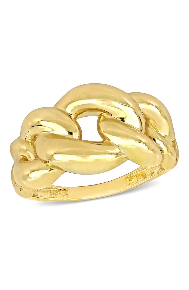Julianna B. Interlocking Link Design Ring 14k Yellow Gold, Main, color, 