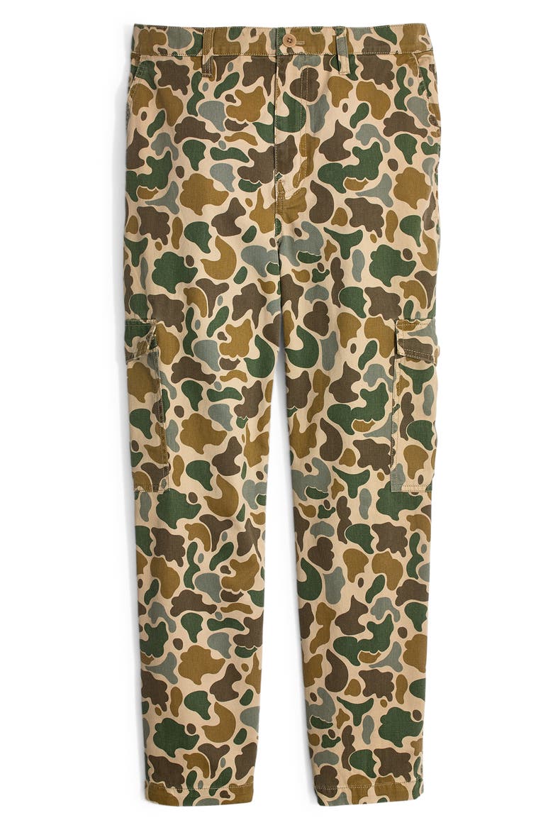 High Waist Camo Cargo Pants, Alternate, color, VINTAGE CAMO