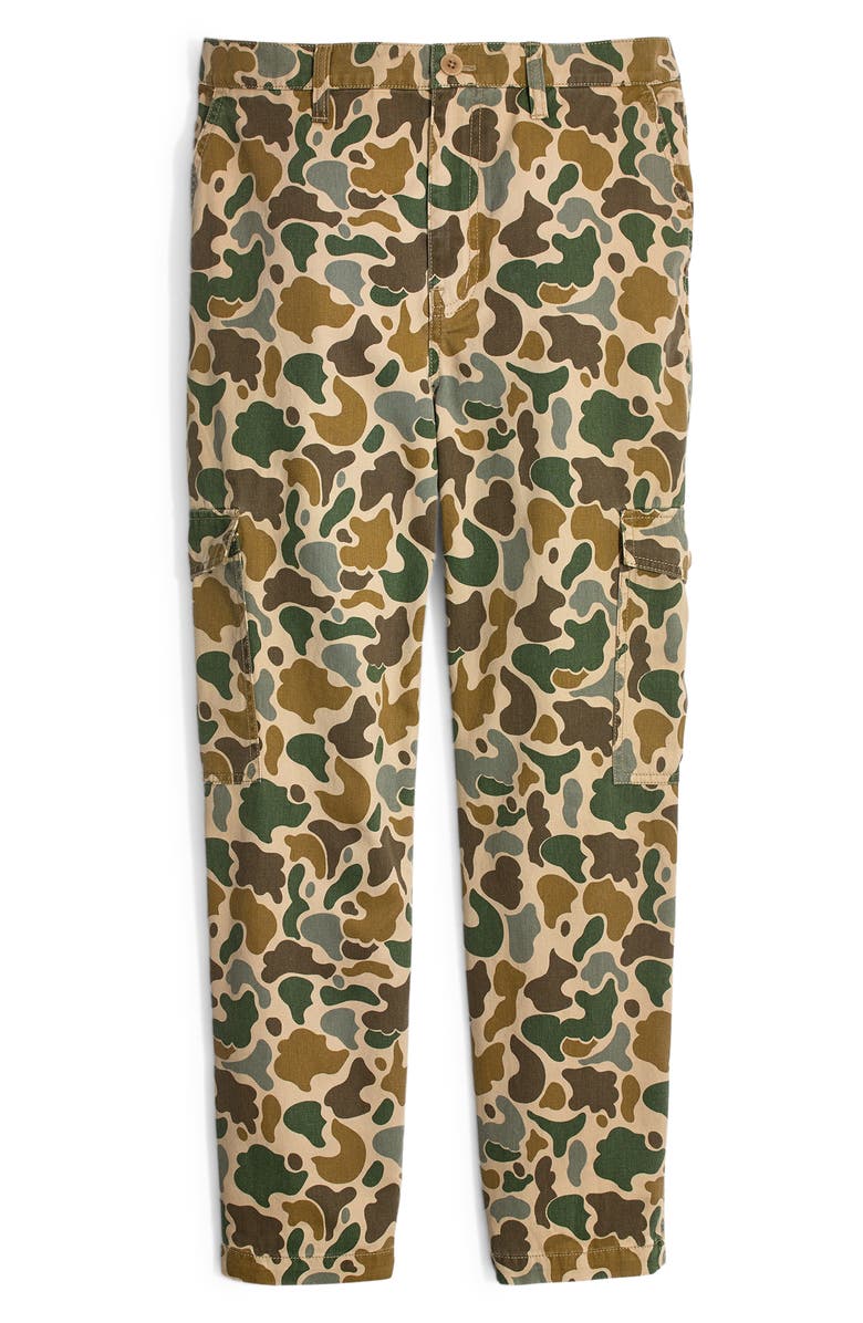 Madewell High Waist Camo Cargo Pants, Alternate, color,