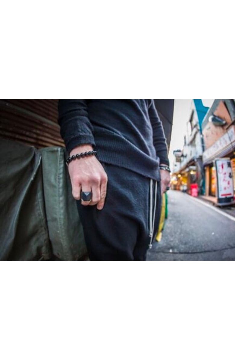 Room101 Striped Talon Ring, Alternate, color, Black