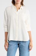 Abound Relaxed Long Sleeve Cotton Gauze Shirt