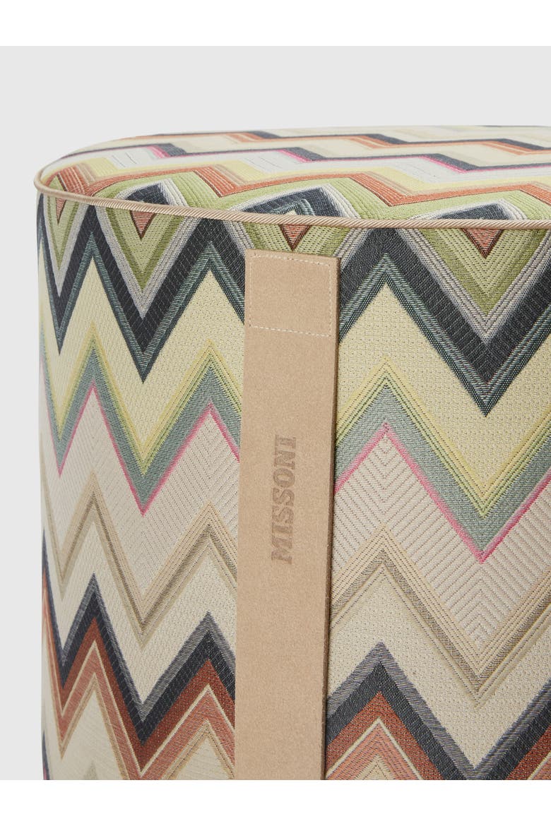 Agadir Cylindrical Pouffe 40x30 Cm, Alternate, color, Brown
