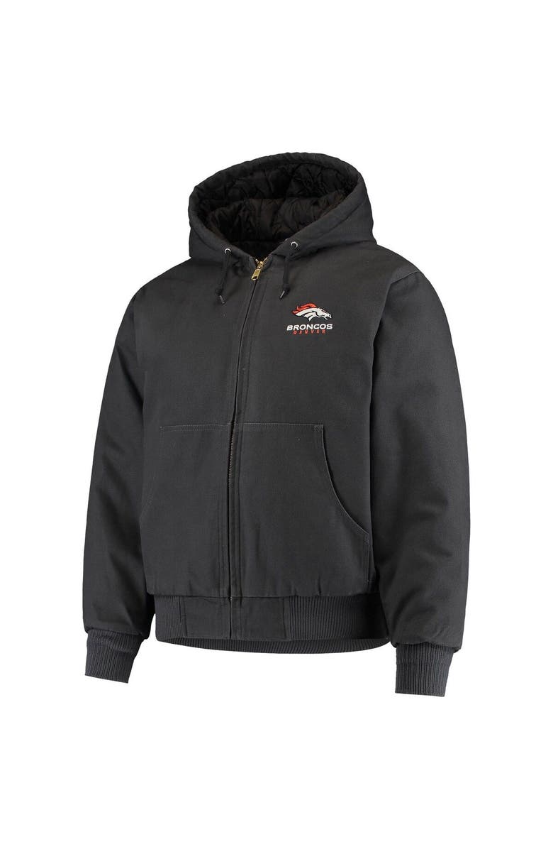 DUNBROOKE Men's Dunbrooke Navy Denver Broncos Dakota Cotton Canvas Hooded Jacket, Alternate, color, 