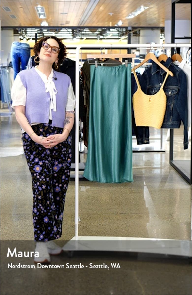 Blando Satin Midi Skirt, sales video thumbnail