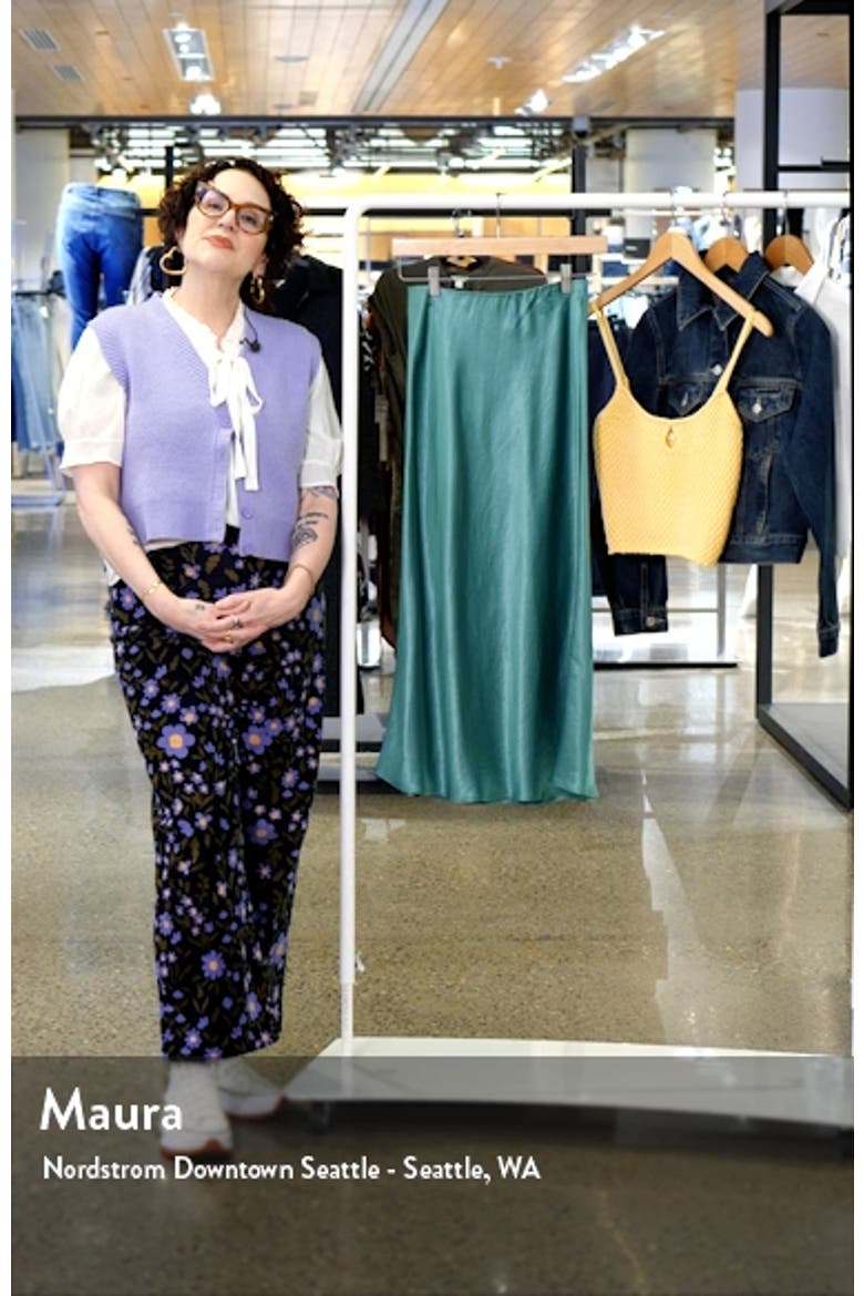 Blando Satin Midi Skirt video