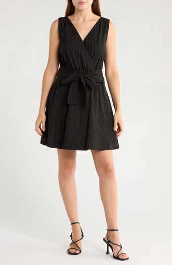Derek Lam 10 Crosby Abby Lace Trim Tie Waist Minidress