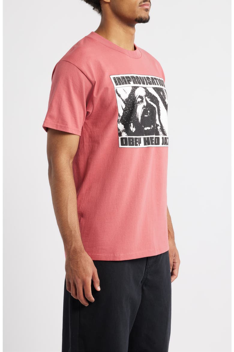 Improvisation Cotton Graphic T-Shirt, Alternate, color, MINERAL RED