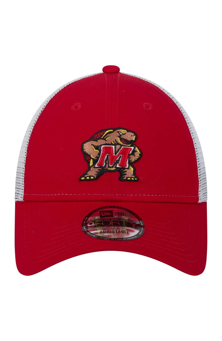New Era Men's New Era  Red Maryland Terrapins Trucker 9FORTY Adjustable Hat, Alternate, color, 