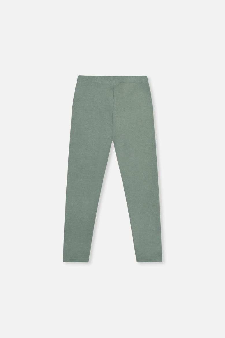 Ribbed Elastic Waist Logo Patch Leggings, Alternate, color, Green Printed Green