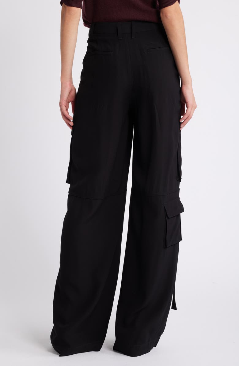 FRAME High Waist Utility Cargo Pants, Alternate, color, Black