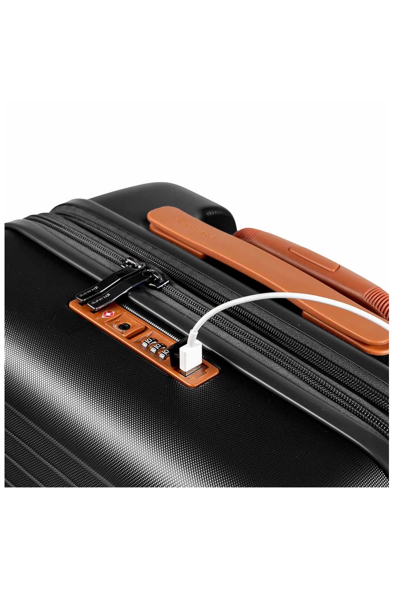 Vintage II 20-Inch Hardside Spinner Carry-On, Alternate, color, BLACK