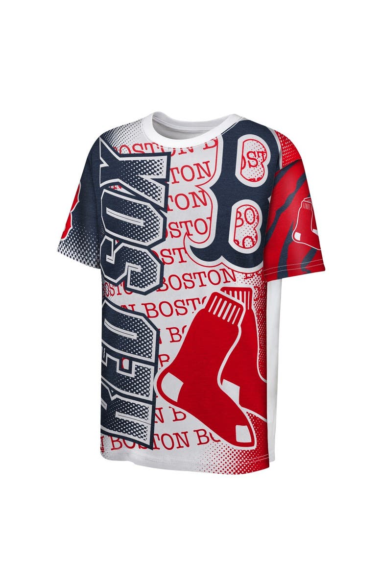 Outerstuff Youth White Boston Red Sox Impact Hit Bold T-Shirt, Alternate, color, White