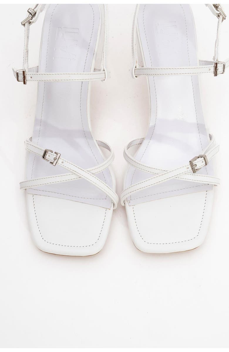 Prologue Shoes Nebel Strappy Stiletto Sandal, Alternate, color, White