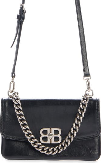 【送料&関税込】Balenciaga Flap Bb Soft Leather Bag Women's Bb Soft Flap Bag Small in Black | Balenciaga US