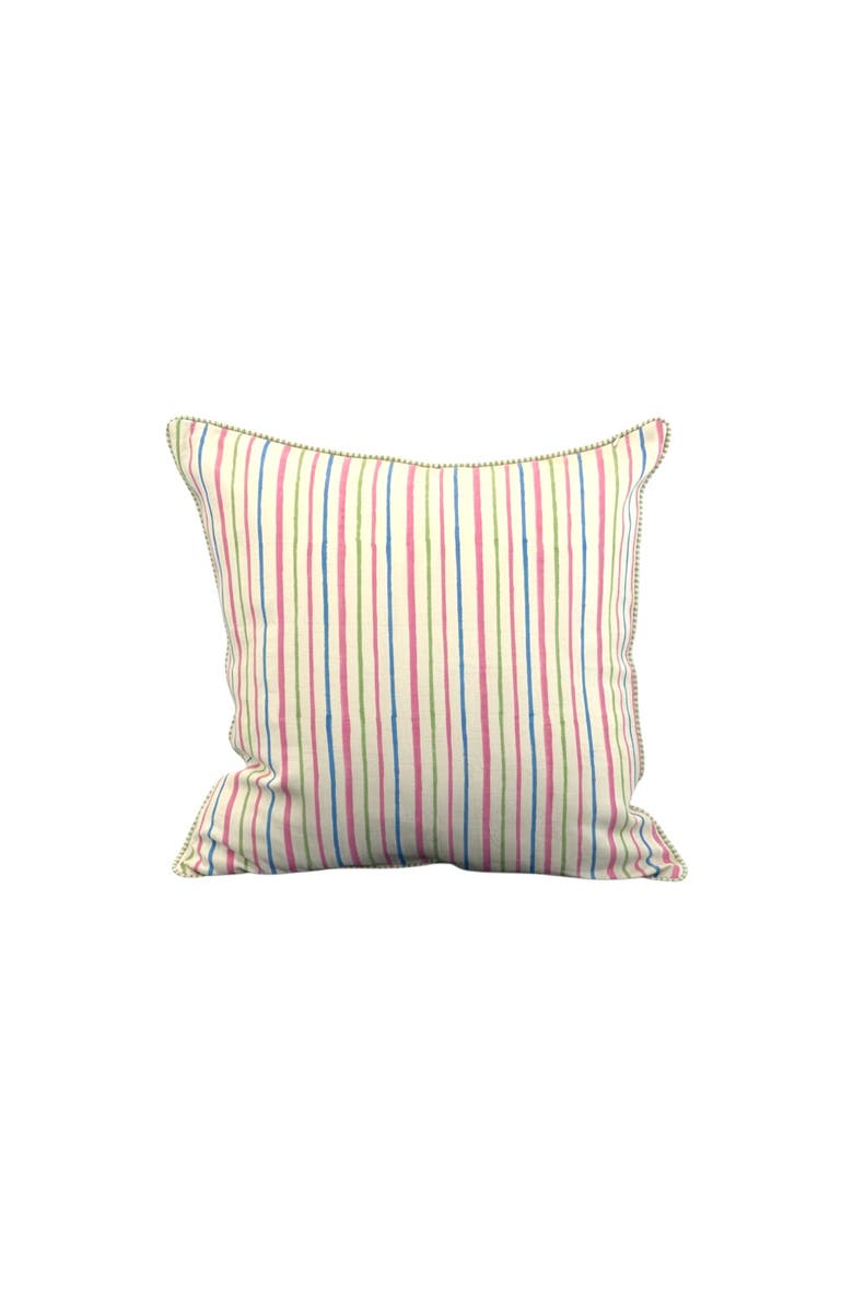 The Peacock Palette Milaap Linen Pillow Cover, Main, color, Beige - 20" X 20"